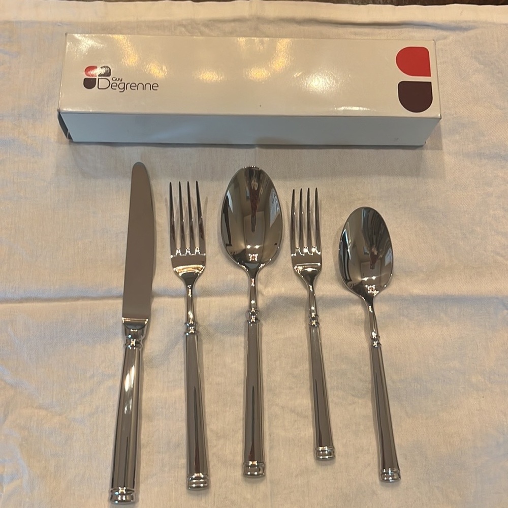 Guy Degrenne Absolu 5pc flatware set